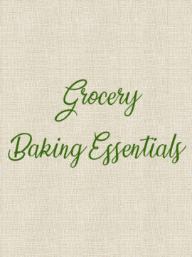 Grocery - Baking Essentials