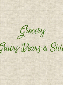 Grocery - Grains Beans & Sides